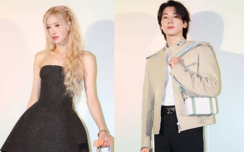 Rose BLACKPINK dan Wonwoo SEVENTEEN di RIMOWA event (instagram.com/sportsqnews)