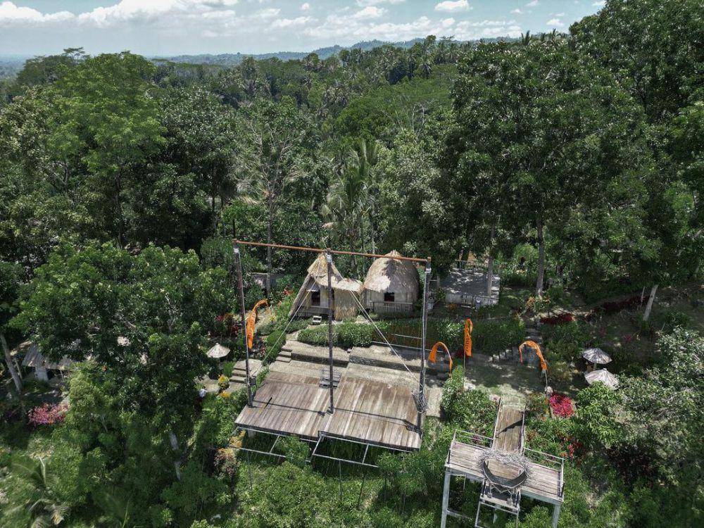 Lokasi glamping di Taman Asta Gangga by Ecommerceloka. (Instagram.com/tamanastagangga)