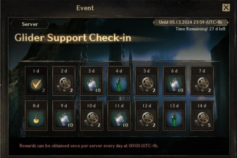 Fakta Event Glider Support Check-in di Night Crows, Wajib Claim?