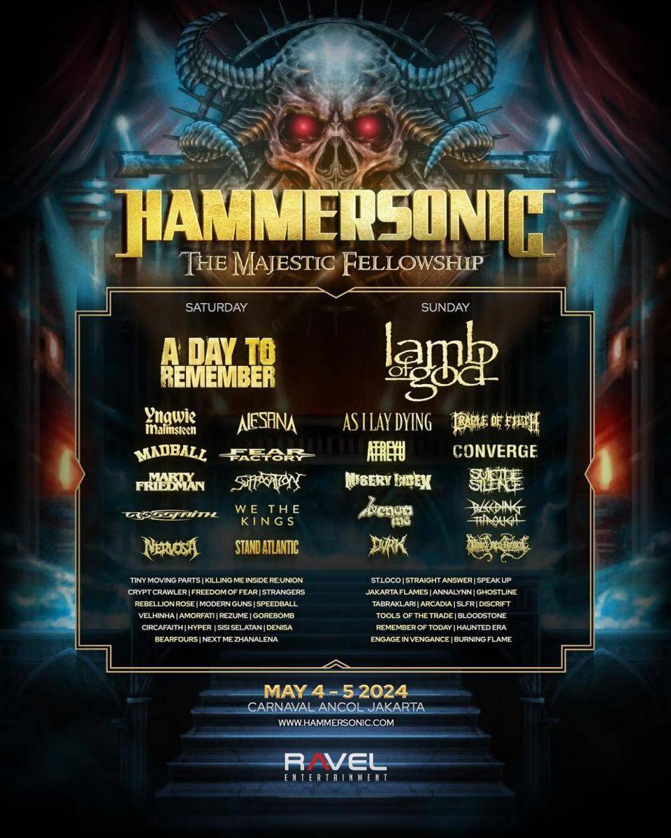 daftar lineup Hammersonic 2024 (instagram.com/hammersonicfest)