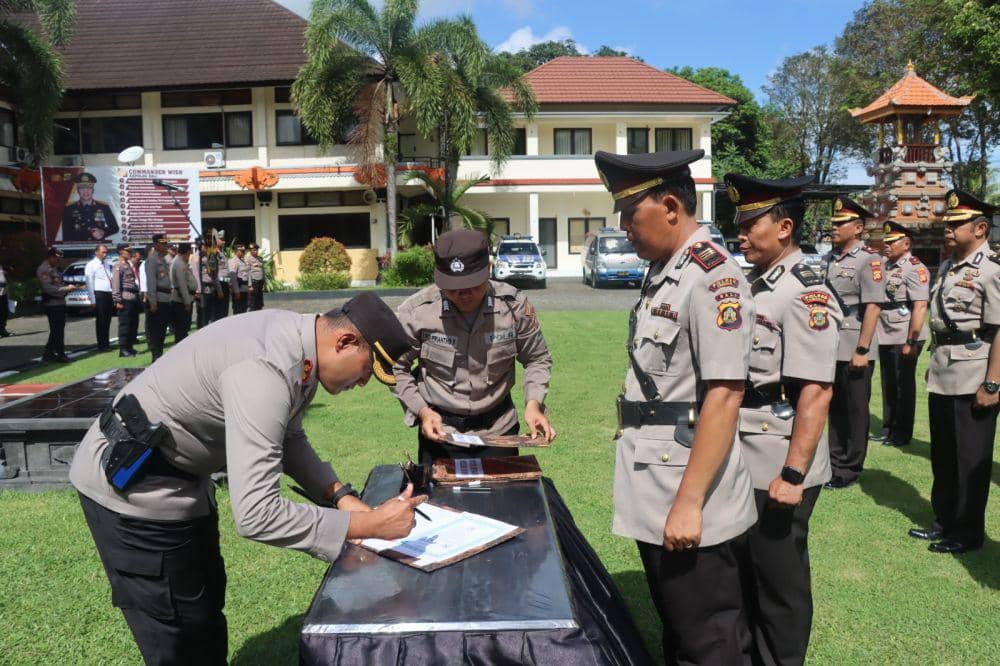 Polres Tabanan Mutasi 10 Jabatan, Termasuk Kapolsek