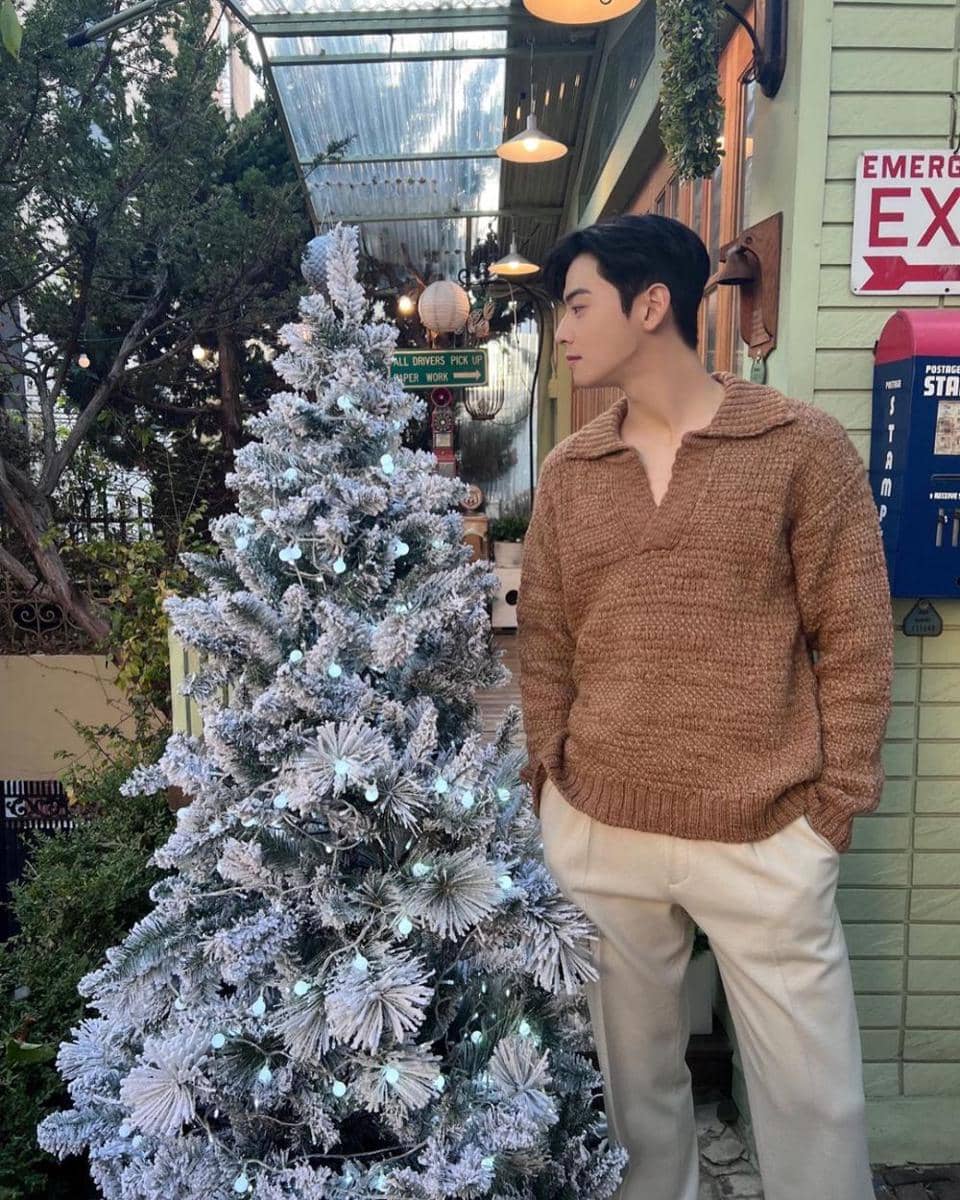 knitwear ala Cha Eun Woo ASTRO (instagram.com/eunwo.o_c)
