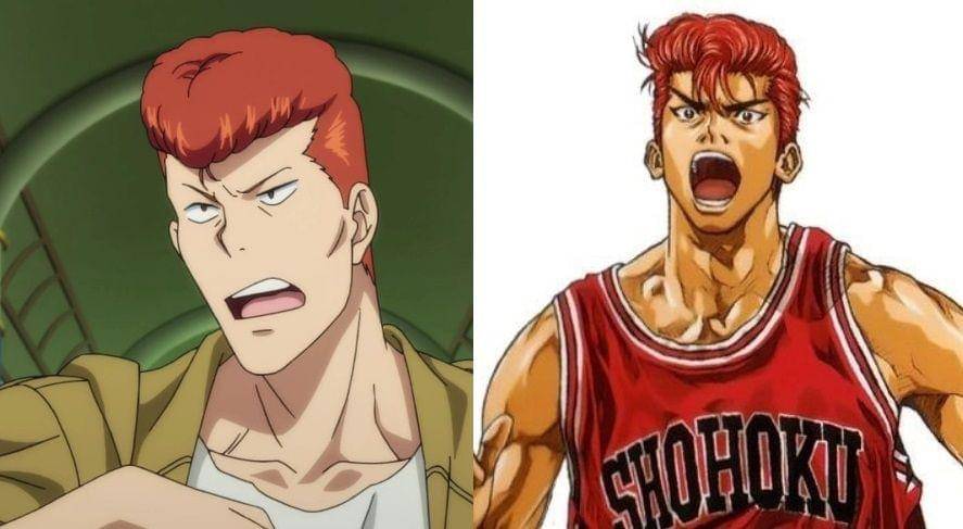 Kazuma dan Hanamichi (dok. Pierrot x Toei Animation/ Yu Yu Hakusho x Slam Dunk)