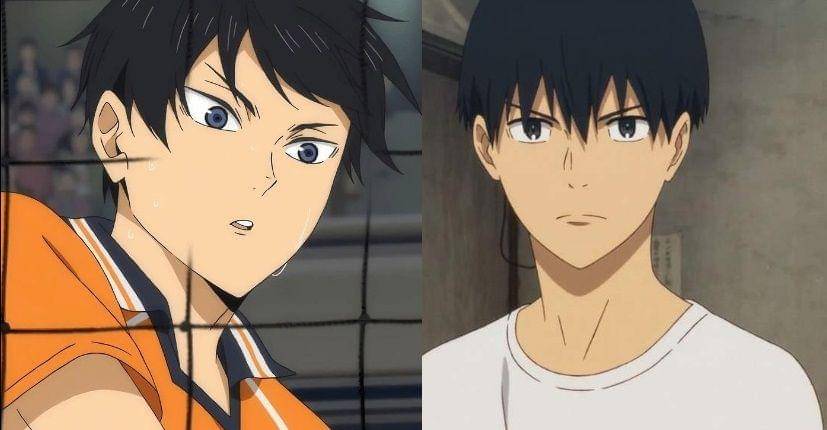 Tobio Kageyama dan Kakeru Kurahara (dok. Production I.G/ Haikyuu!! x Run with the Wind)