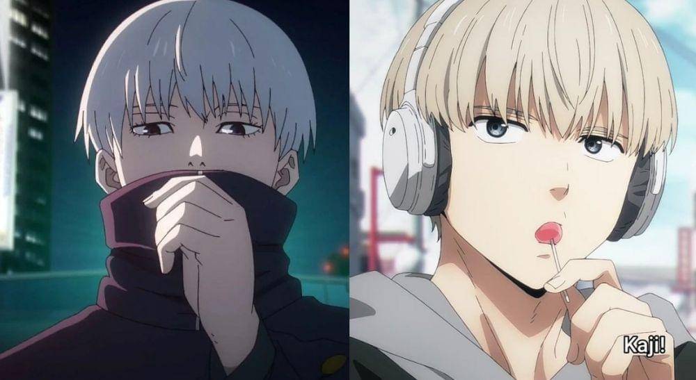 Toge Inumaki dan Ren Kaji (dok. MAPPA x CloverWorks/ Jujutsu Kaisen x Wind Breaker)