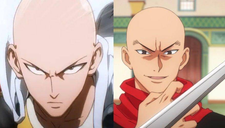 Saitama dan Hanzo (dok. Madhouse/ One Punch Man x HunterxHunter)