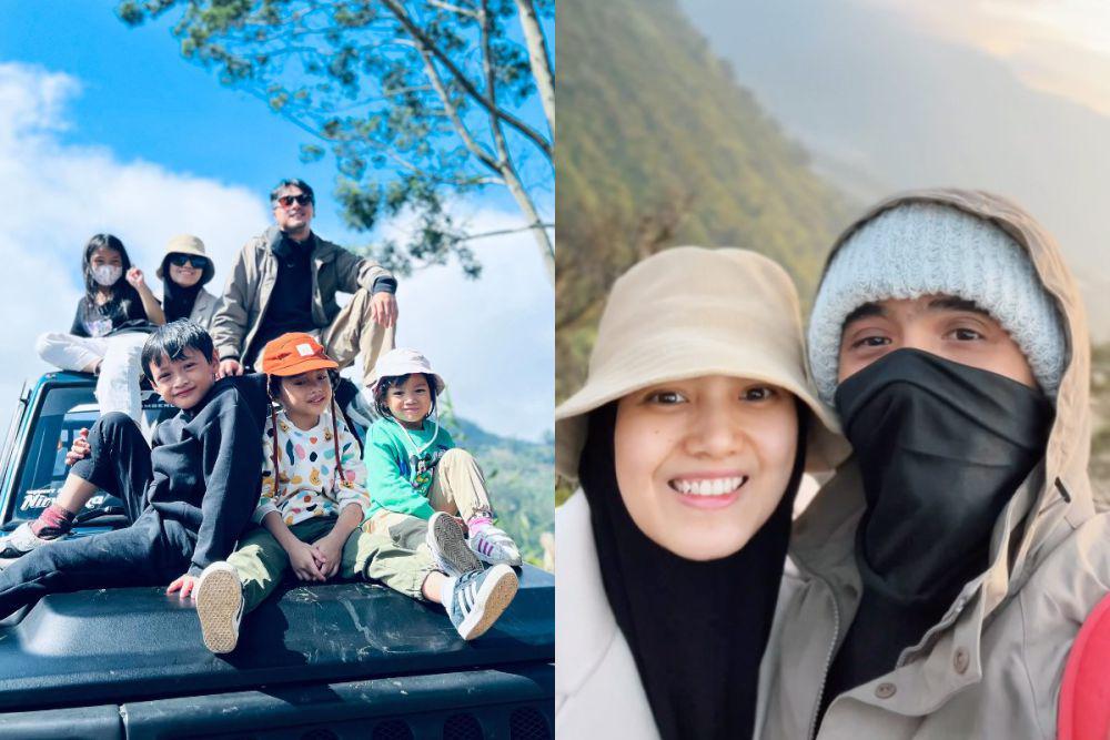 7 Potret Liburan Ricky Harun dan Keluarga di Dieng, Nikmati Sunrise!