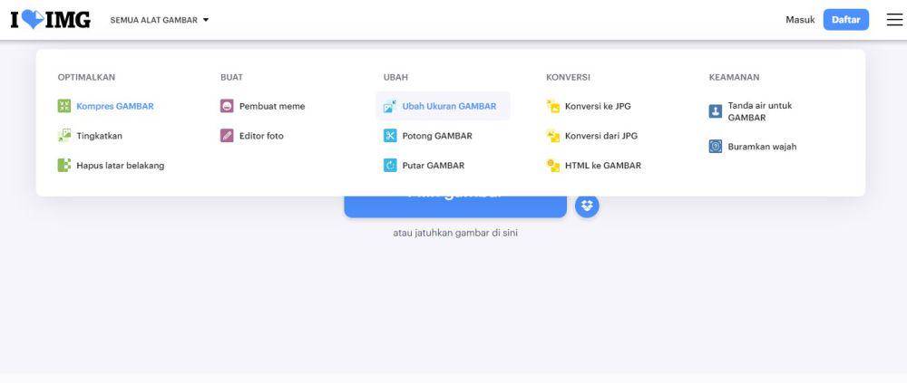 Screenshot tampilan layar iLOVEIMG (iloveimg.com)
