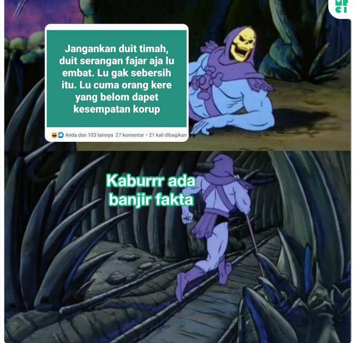 meme penyebar fakta kena batunya (instagram.com/mrci.id)