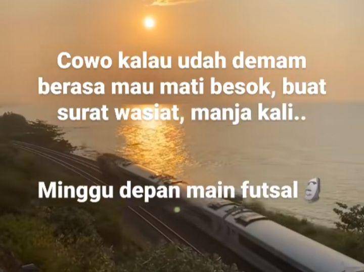 meme cowok saat demam (instagram.com/taufikhidayat2211)