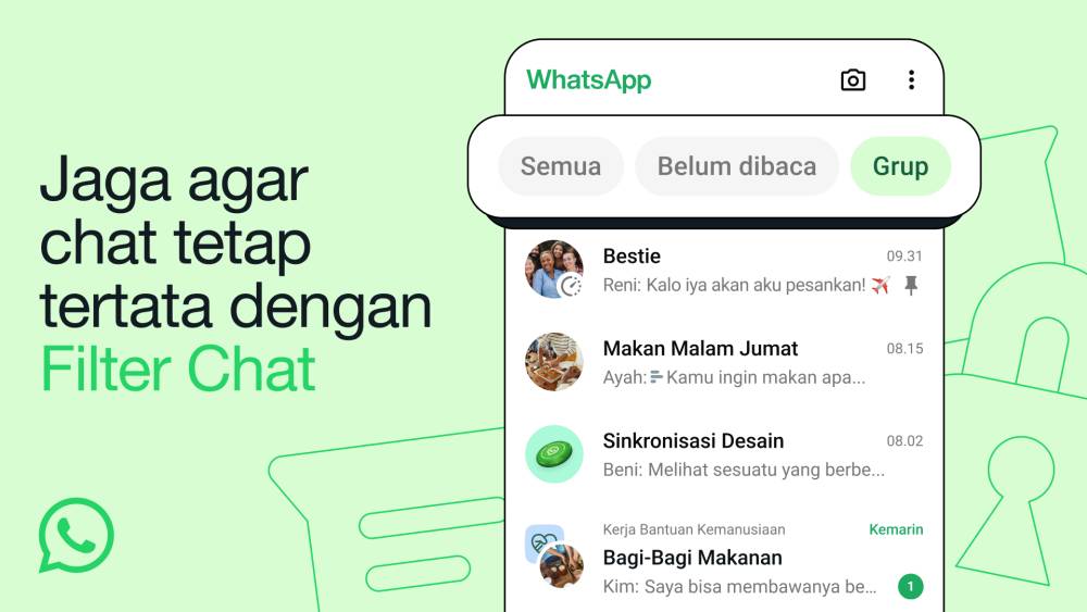 fitur Filter Chat di WhatsApp (dok. WhatsApp)