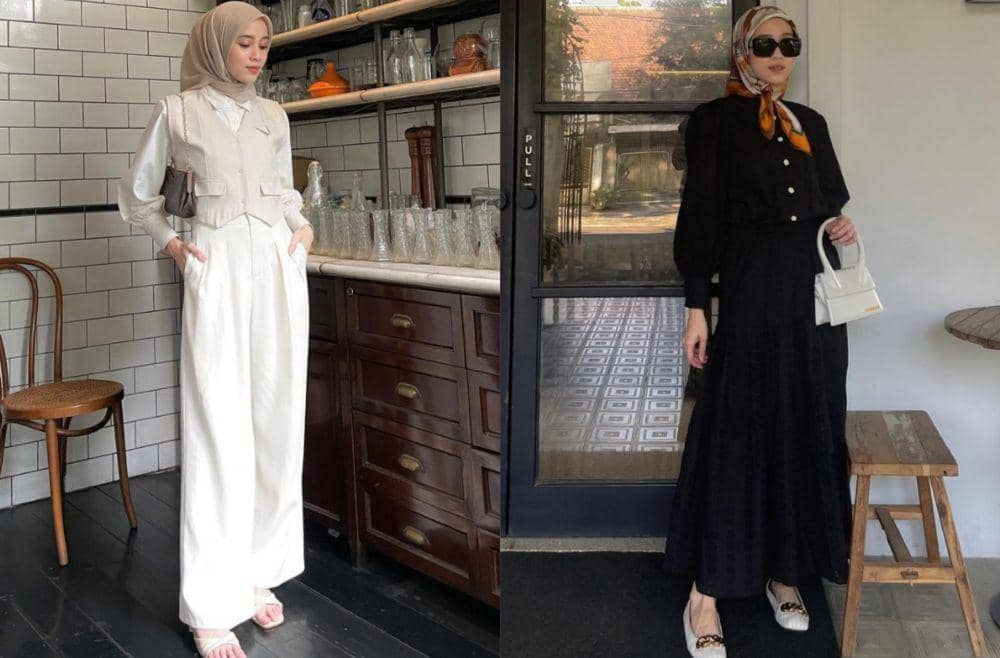 10 OOTD Semi Formal ala Vina Maulina, Ngantor Jadi Lebih Stylish!