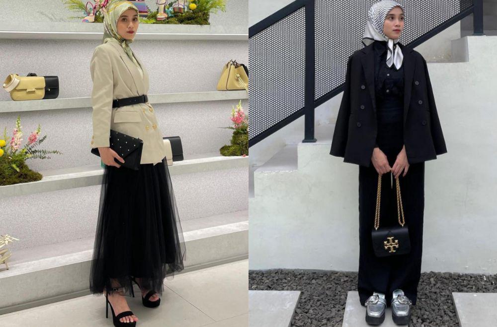9 Styling Outfit Formal dengan Blazer ala Vina Maulina, Auto Rapi!