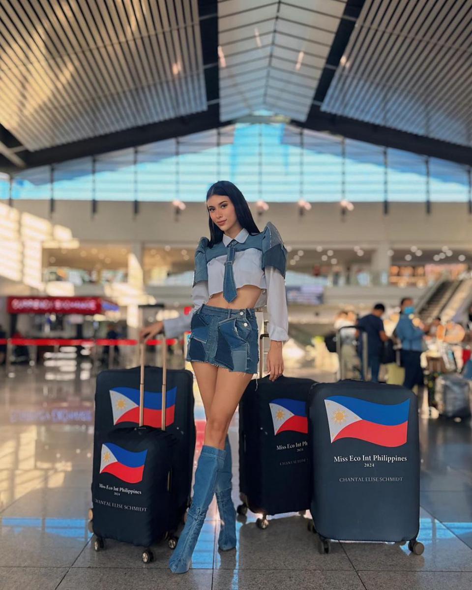 Potret Keberangkatan Finalis Miss Eco International 2024 ke Mesir (Instagram.com/chantalelise_schmidt)