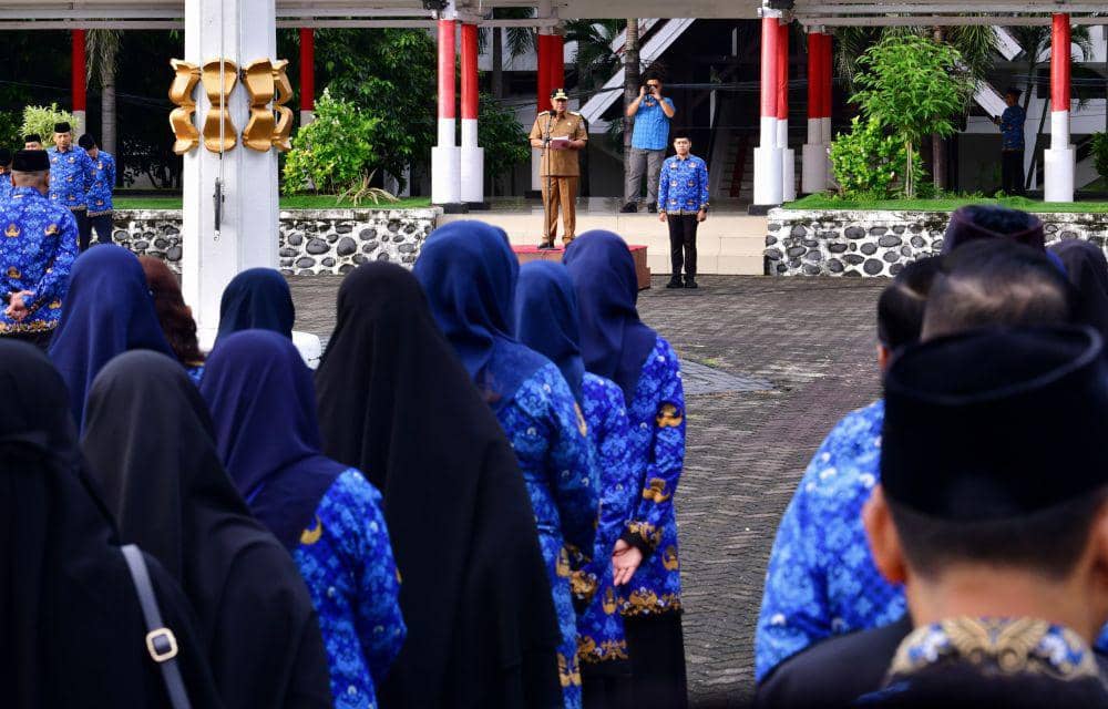Pj Gubernur Sulsel Serahkan 2.341 SK PPPK pada Peringatan HKN