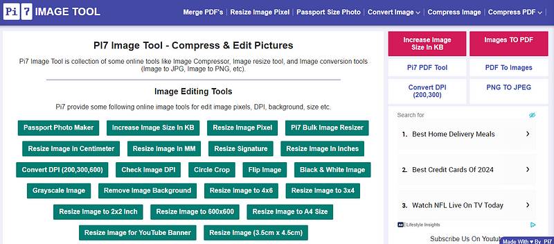 Screenshot tampilan layar image.pi7 (image.pi7.org)