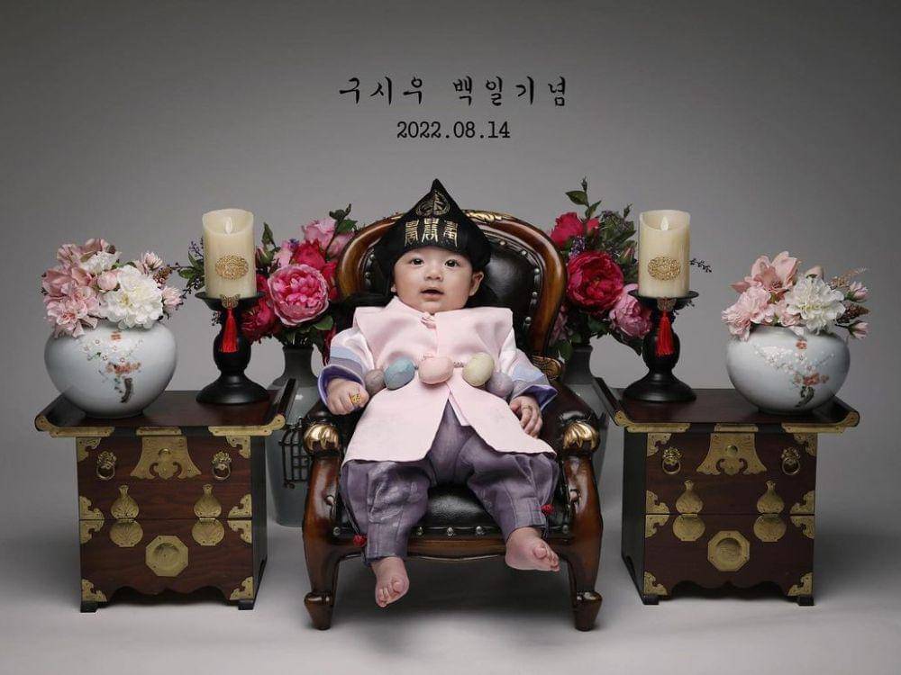 potret Gu Si-woo saat perayaan Baek-il (instagram.com/good.see.u)