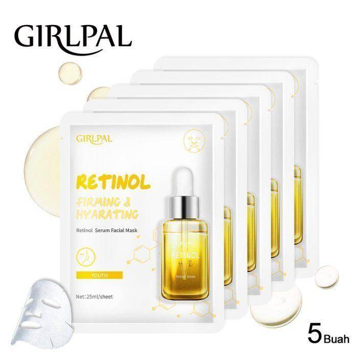 Girlpal Retinol Serum Face Sheet Mask Youth (tokopedia.com/sachamall)