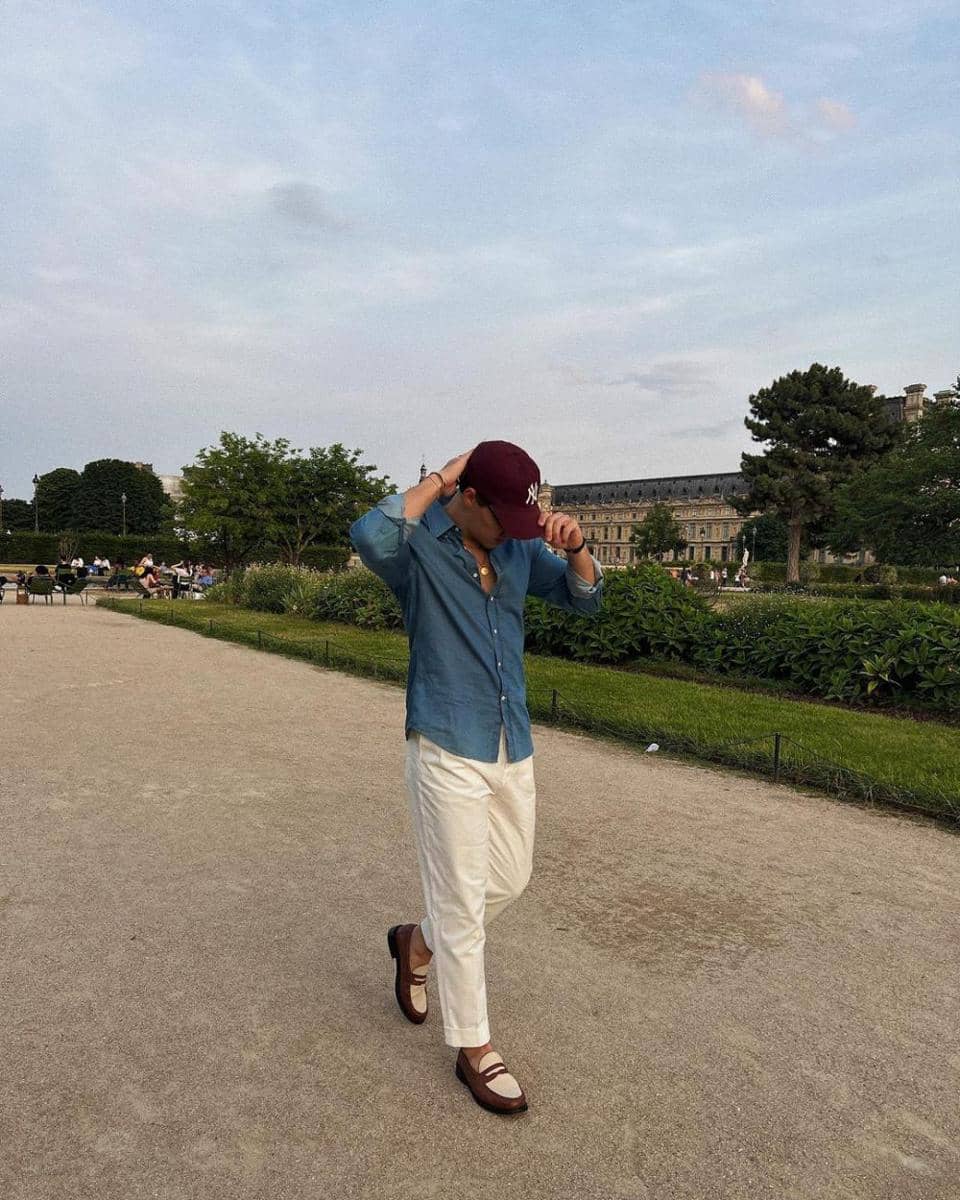 outfit smart casual ala Noah Beck (instagram.com/noahbeck)