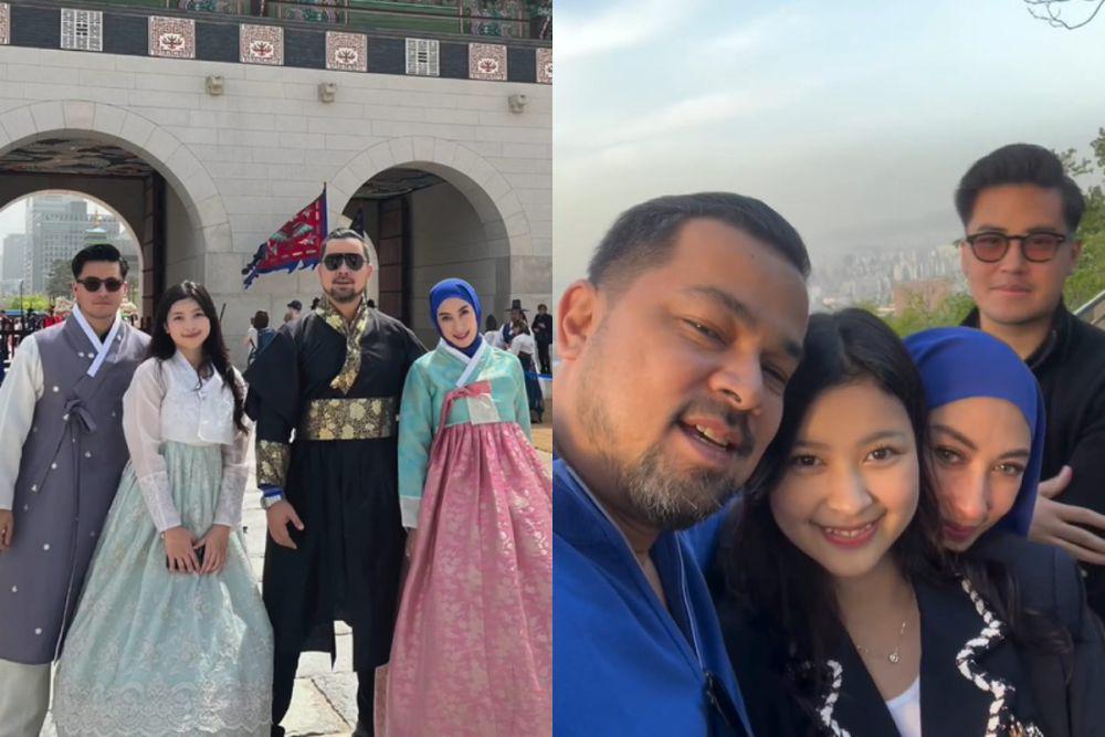 7 Potret Keluarga Sultan Djorghi di Korea, Rayakan Ultah Ke-16 Aquene!