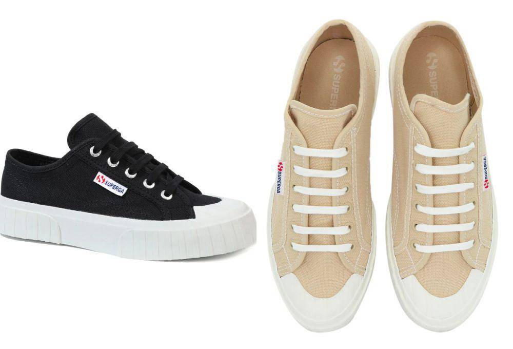 Superga Model 2630 Stripe - Black-White dan Beige LT (dok. Superga ID)