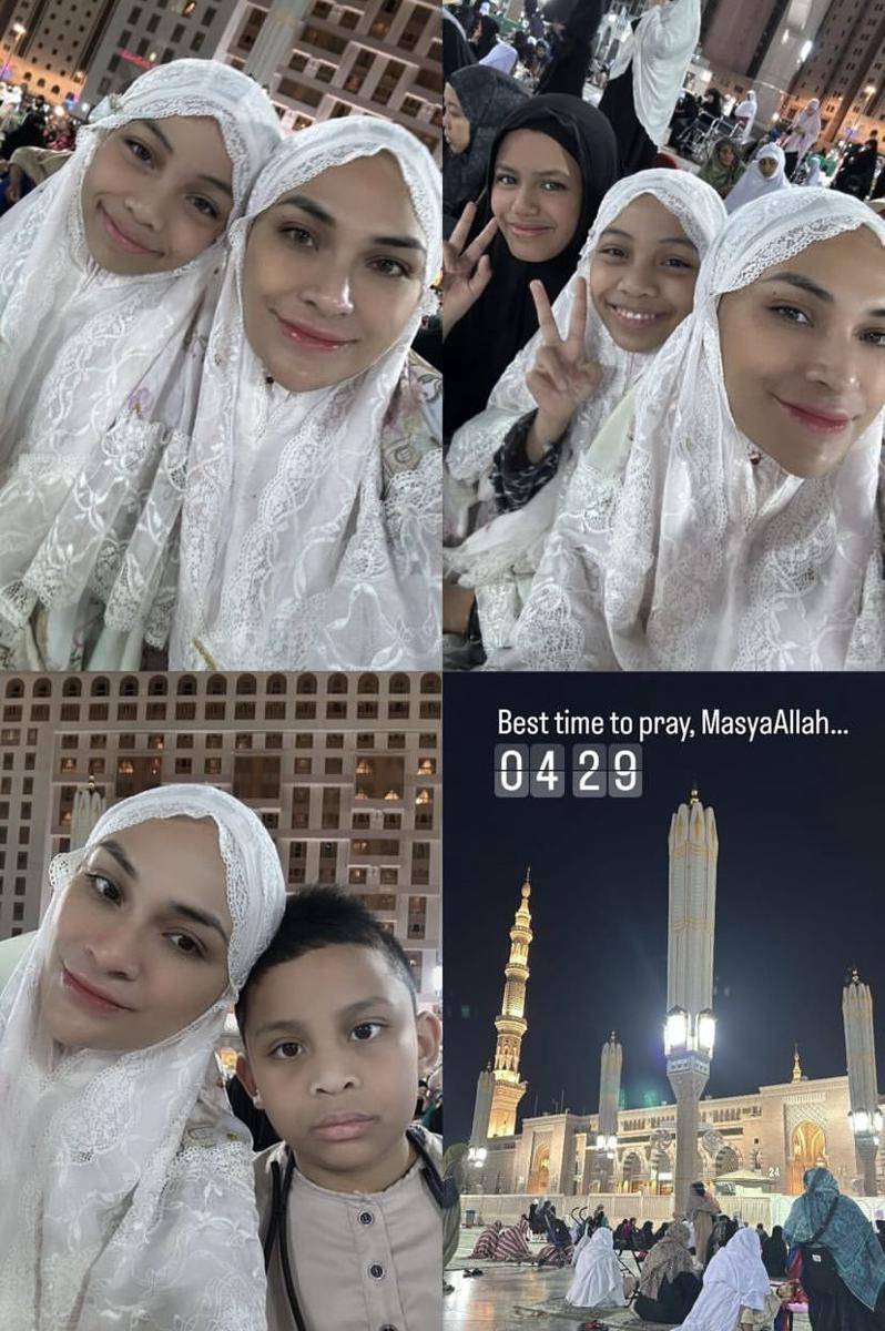 potret Putri Zulhas umrah bareng ayah dan kedua anaknya (Instagram.com/putri_zulhas)