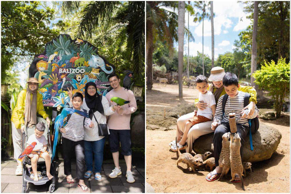 8 Potret Zaskia Sungkar dan Keluarga ke Bali Zoo, Beri Makan Meerkat!
