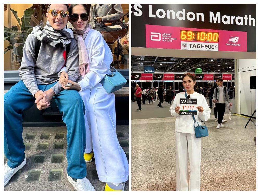 7 Momen Ussy Sulistiawaty Registrasi London Marathon, Ditemani Andhika