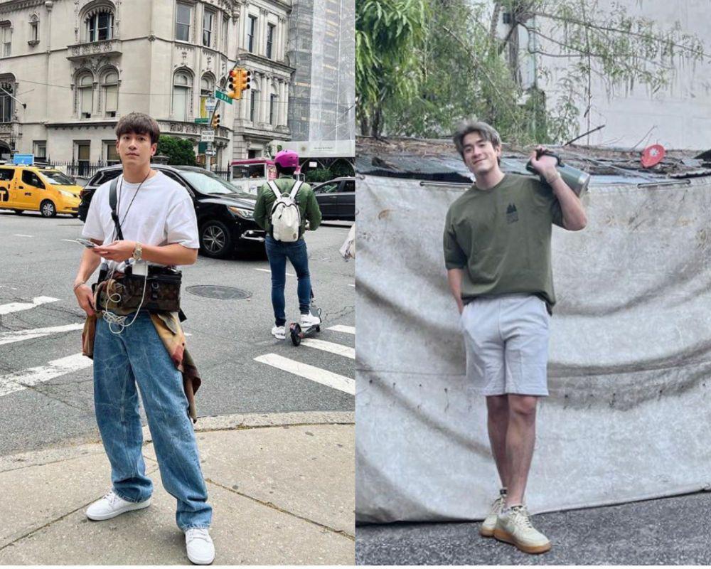 7 Ide Padu Padan White Sneakers ala Alek Teeradetch