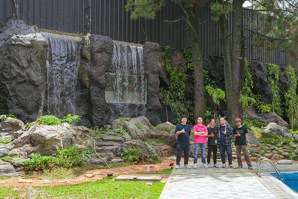 Raffi Ahmad bikin air terjun di rumah (instagram.com/raffinagita1717)