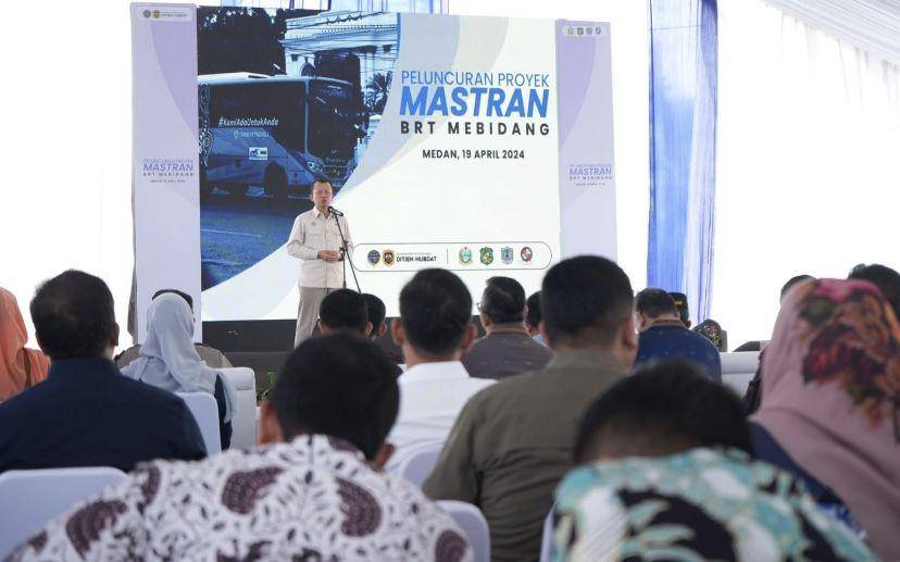 Pemko Medan meluncurkan proyek Mastran Bus Rapid Transit atau BRT Medan, Binjai, Deli Serdang atau Mebidang (Dok. Diskominfo Medan)