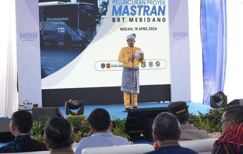 Pemko Medan meluncurkan proyek Mastran Bus Rapid Transit atau BRT Medan, Binjai, Deli Serdang atau Mebidang (Dok. Diskominfo Medan)