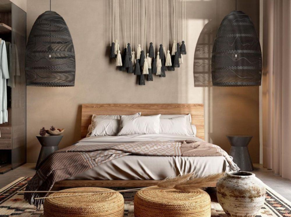 9 Ide Desain Kamar Tidur Bergaya Wabi Sabi, Nyaman dan Sederhana