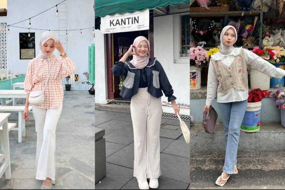 8 OOTD Hijab Korean Style ala Siska Amera, Effortless!