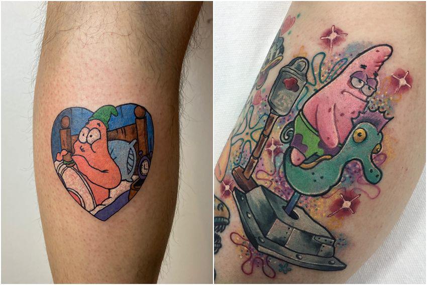 7 Tato Gambar Patrick Star Paling Nyentrik, Lucu-Lucu Semua!