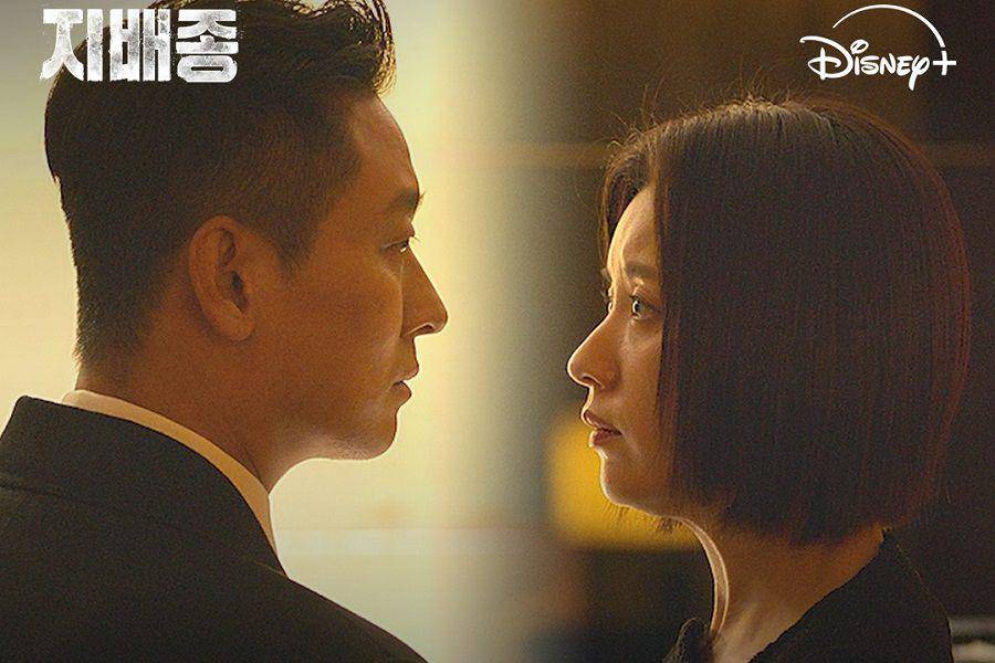Yun Ja Yu (Han Hyo Joo) dan Woo Chae Won (Ju Ji Hoon) di drakor Blood Free (Dok. Disney+ Hotstar/Blood Free)