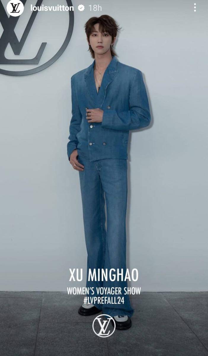 Potret The8 SEVENTEEN di Louis Vuitton Pre-Fall 2024 Show Shanghai (instagram.com/xuminghao_o)