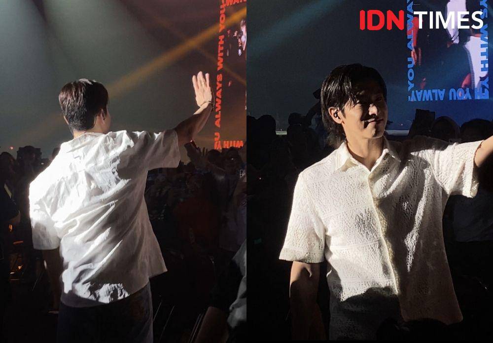 potret TVXQ! CONCERT 20&2 JAKARTA di Hall 5 ICE BSD, Tangerang, Sabtu (20/4/2024)
