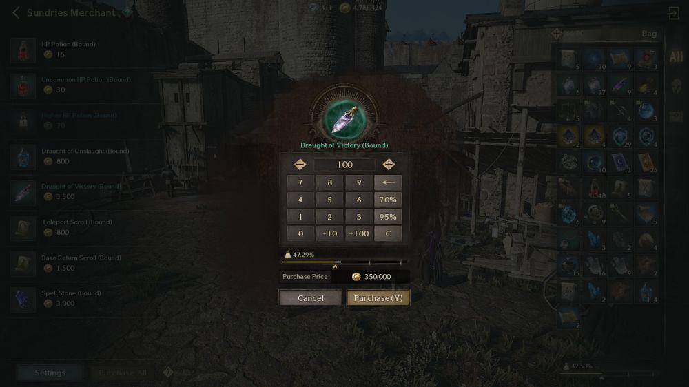 buff Draught of Victory di Night Crows (dok. Wemade Connect/Night Crows)