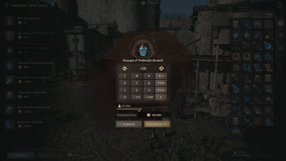 buff Draught of Onslaught di Night Crows (dok. Wemade Connect/Night Crows)