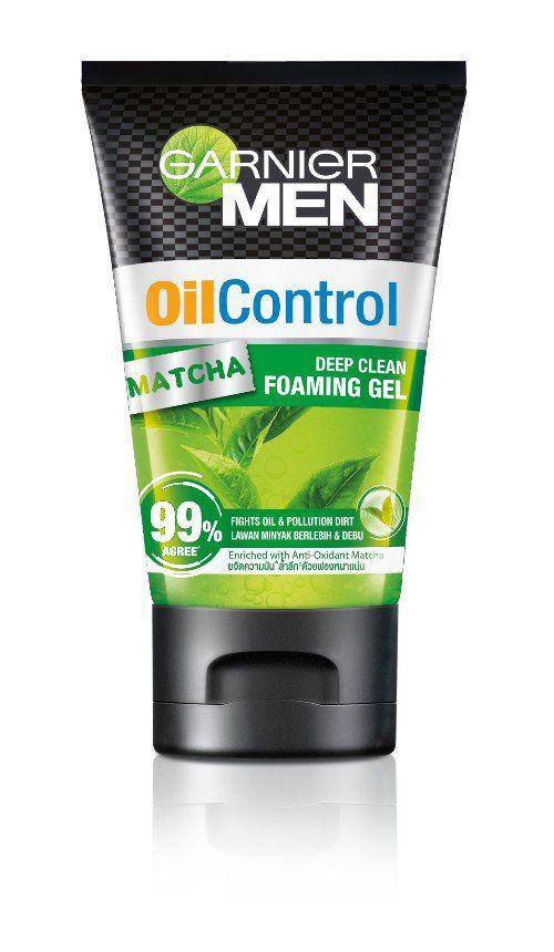 Garnier Men Oil Control Matcha Deep Clean Foaming Gel (garnier.co.id)