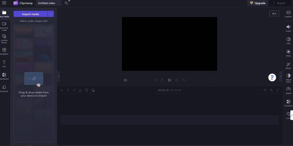 tampilan Clip Cham (dok. clipchamp.com)