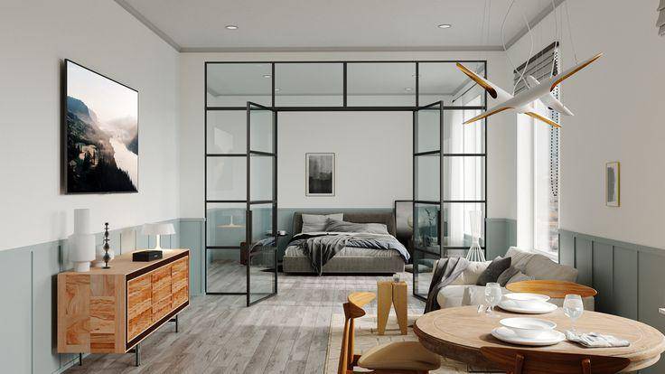 kontemporer interior (pinterest.com/Cryatalia Glass LLC)