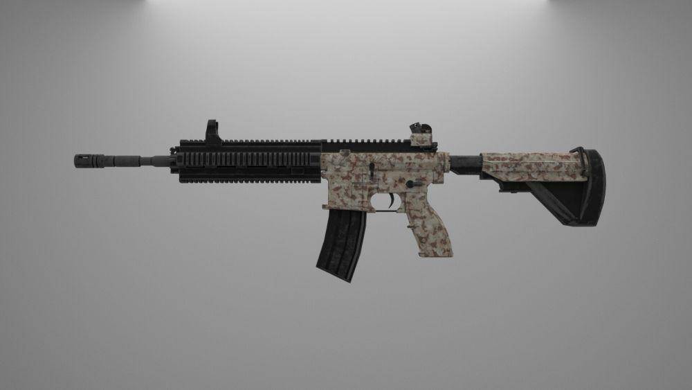 potret senjata Assault Rifles (artstation.com)