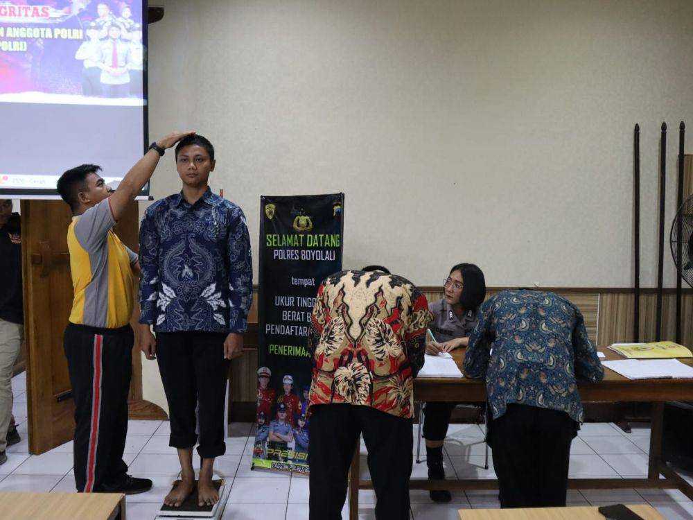 Penerimaan anggota Polri 2024. (Dok Polres Boyolali)