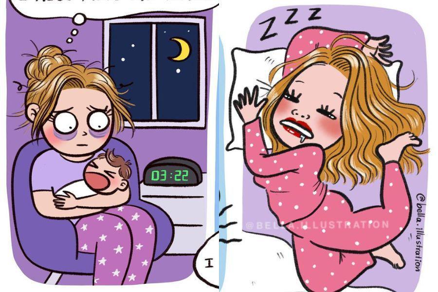 14 Ilustrasi Kocak Perempuan Punya Dua Kepribadian, Bikin Ngakak!