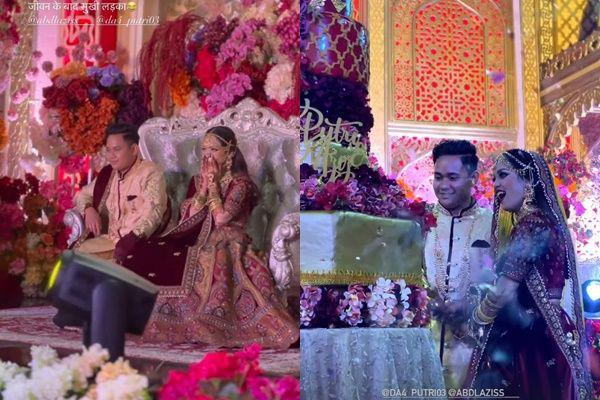 9 Potret Meriah Pesta Pernikahan Putri DA dan Azis, Temanya Bollywood