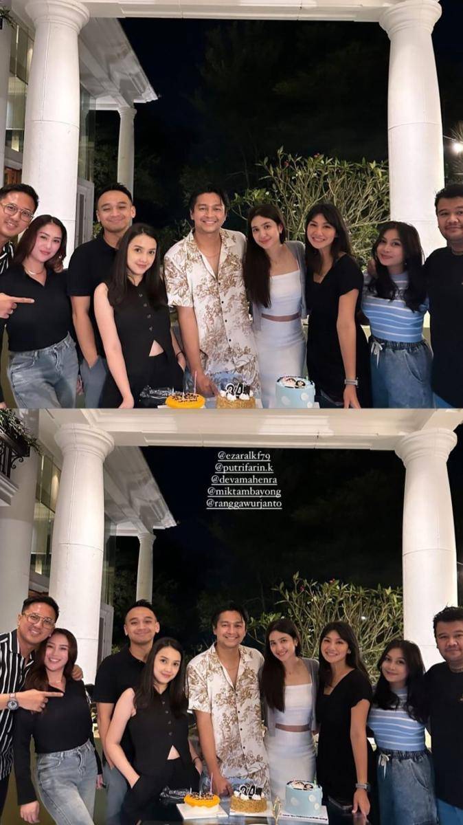 potret Deva Mahenra rayakan ulang tahun bersama Mikha Tambayong dan kerabat (instagram.com/devamahenra)