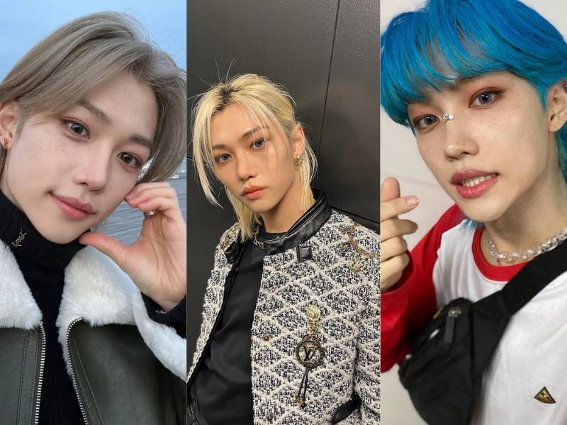 warna rambut ala Felix Stray Kids (instagram.com/yong.lixx | instagram.com/realstraykids)