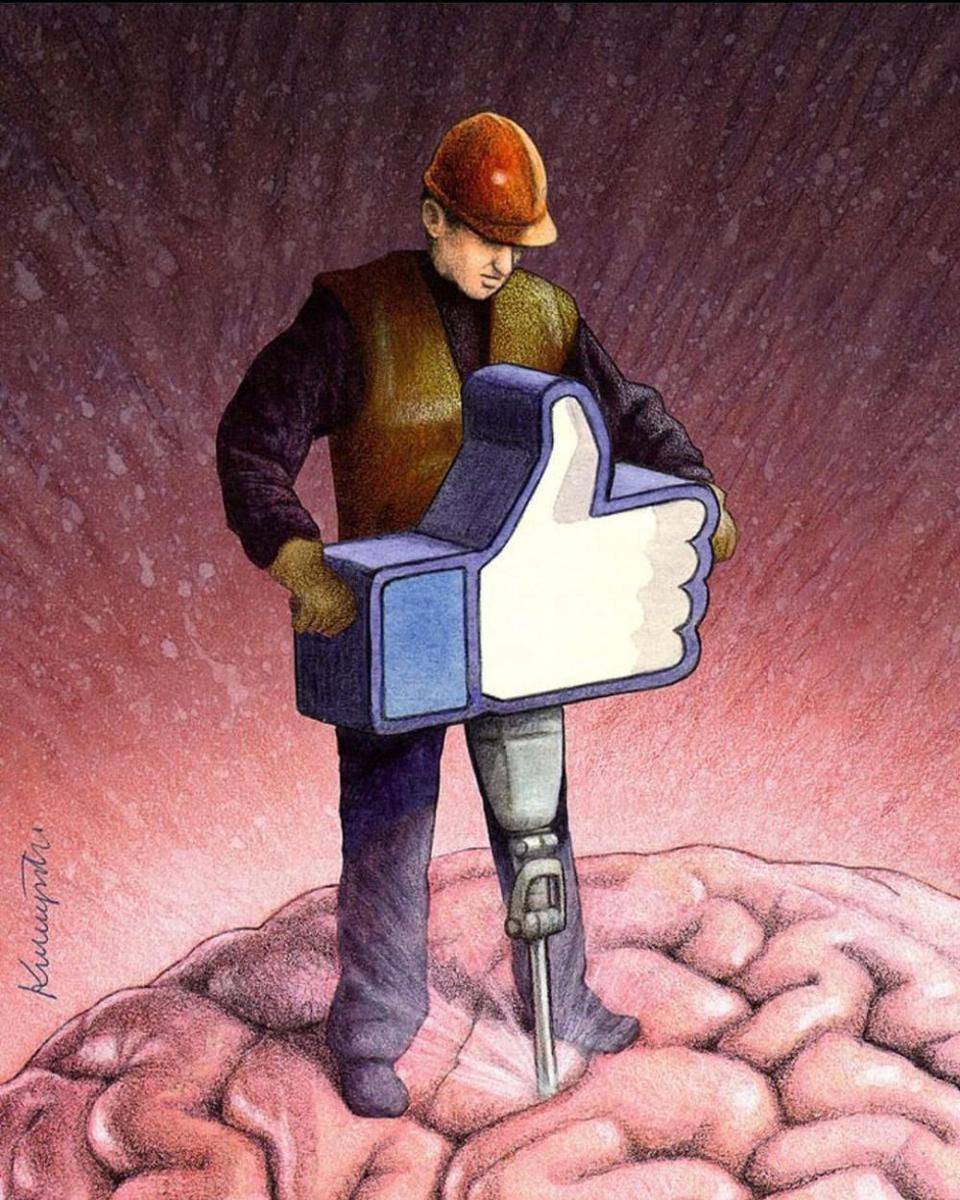 Ilustrasi sosial. (instagram.com/pawel_kuczynski1)